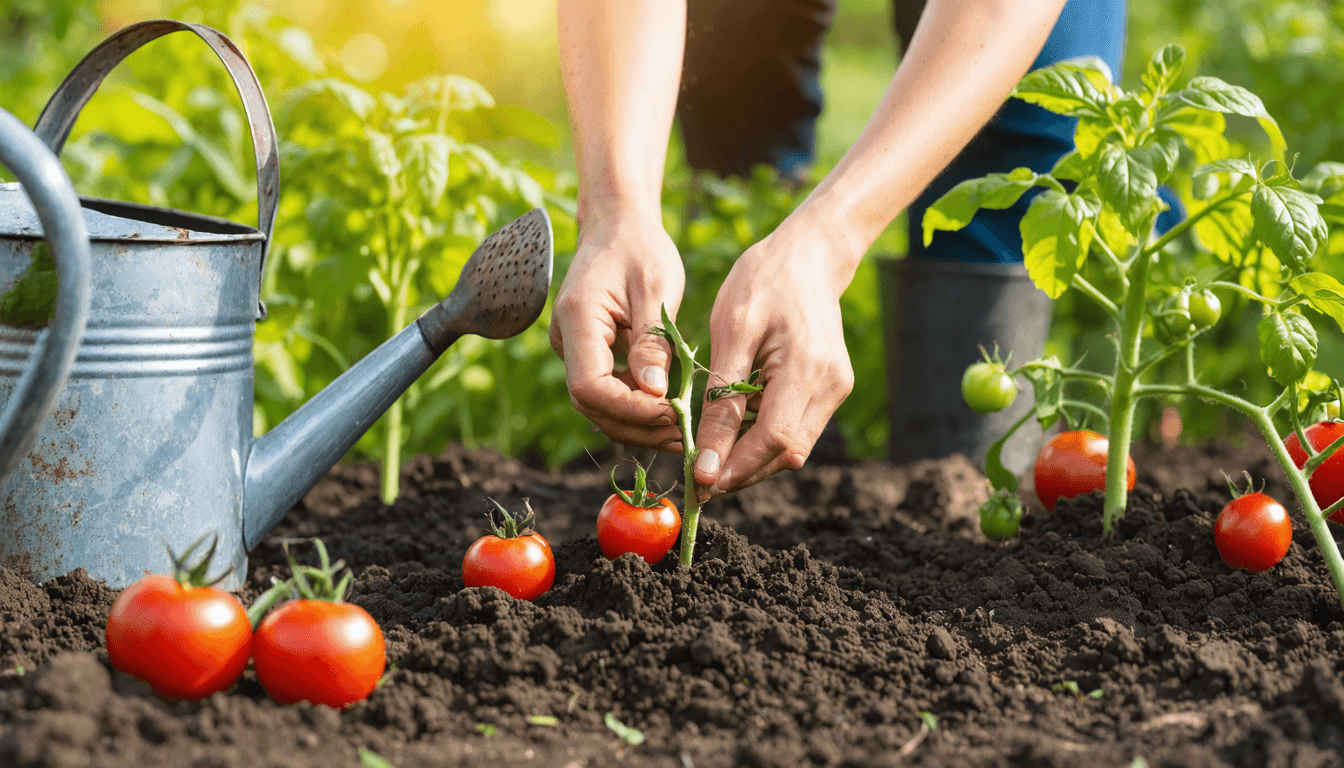 découvrez notre guide complet pour planter des tomates au potager et obtenir de belles récoltes savoureuses. conseils pratiques pour réussir étape par étape.