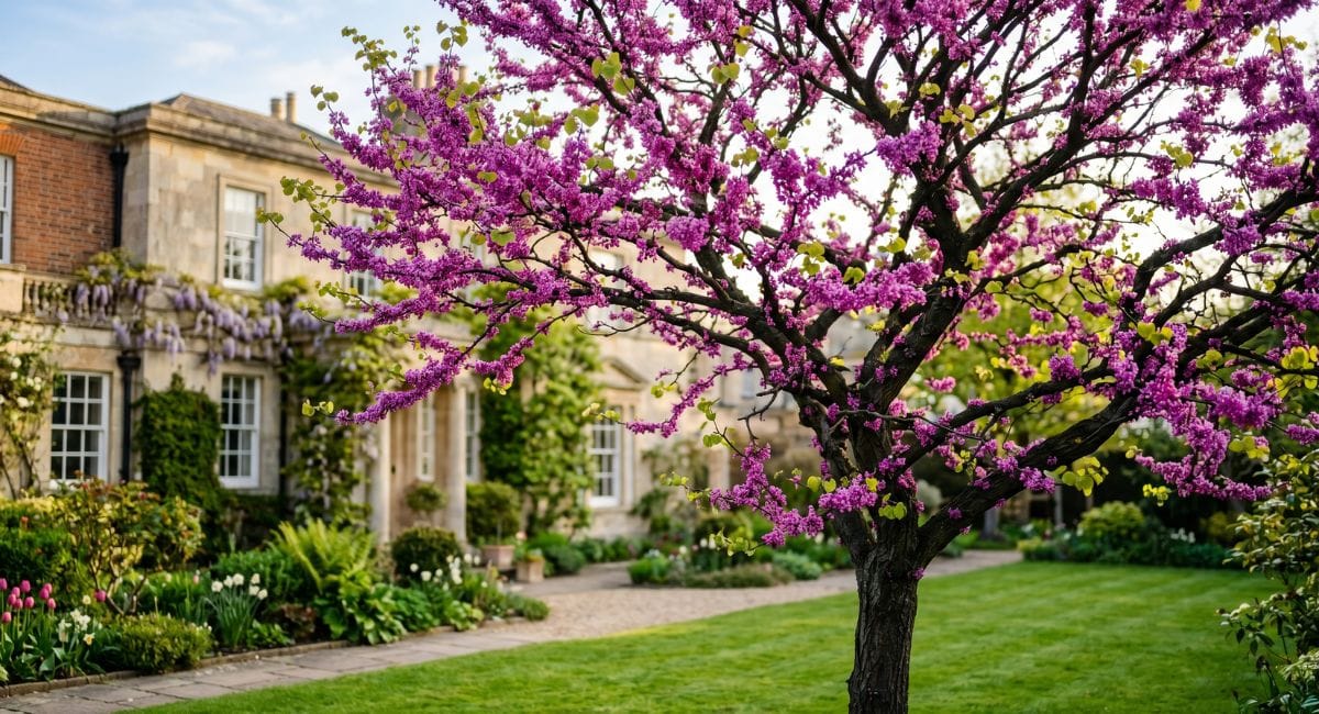 Arbre de Judée dans un jardin