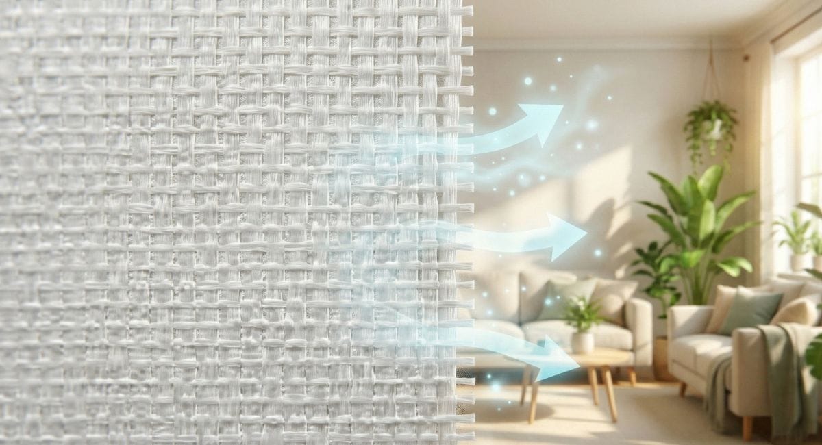 Toile de verre et respiration des murs