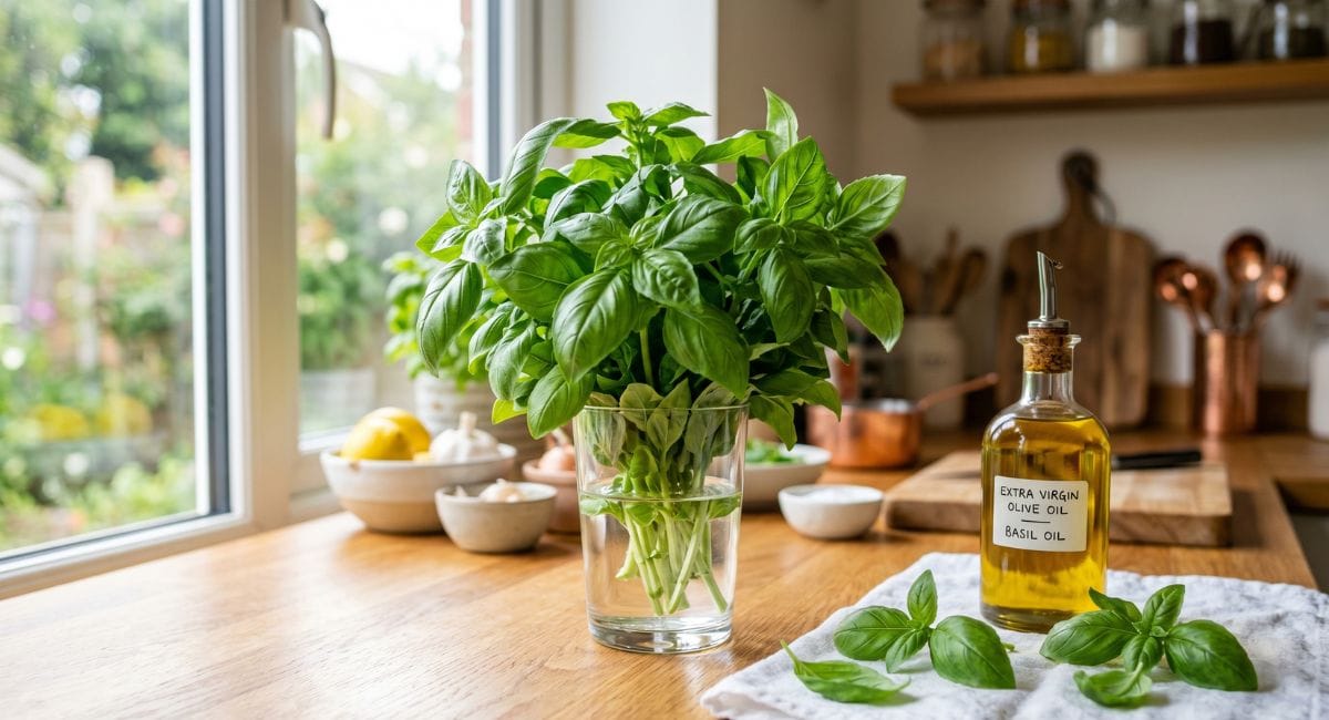 Méthode pour conserver son basilic frais