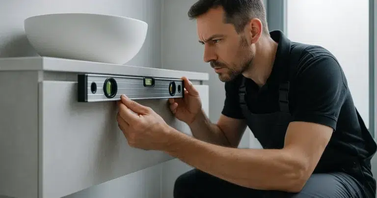 Hauteur plan de travail salle de bain : tous les repères pour bien choisir